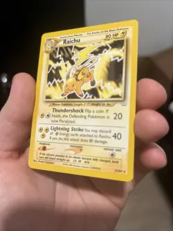 Pokemon Raichu 21/64 Base Set 2 Rare Regular Card Nintendo TCG English 2000 - Image 2