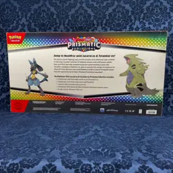 Pokemon TCG: Prismatic Evo Lucario Tyranitar Ex Premium Collection Sealed Box - Image 2