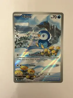 Pokemon TCG - Piplup 98/94 - Phantasmal Flames Illustration Rare - NM - Image 1