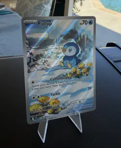 Piplup 098/094 - Illustration Rare - Pokemon Phantasmal Flames - NM Pack Fresh - Image 2