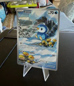 Piplup 098/094 - Illustration Rare - Pokemon Phantasmal Flames - NM Pack Fresh - Image 3