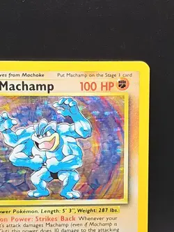 Pokemon TCG Machamp Base Set 8/102 Holo Unlimited Holo Rare * 1st Edition * - Image 5