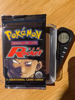 🔥HEAVYU 21 Grams POKEMON TEAM ROCKET 1ST Edition Booster Pack FACTORY SEALED - Image 1