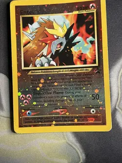 Pokemon Entei Black Star Promo 34 Wizards of the Coast LP - Image 3