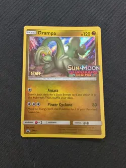 Drampa SM21 Staff Prerelease Promo NM Promo Pokemon Sun & Moon Guardians Rising - Image 1