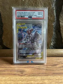 Pokemon TCG 2019 Mewtwo & Mew GX Tag Team Black Star Promo! - Image 1