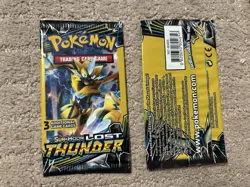 Pokemon TCG Sun & Moon Lost Thunder Dollar Tree Booster Pack - Brand New Sealed - Image 1