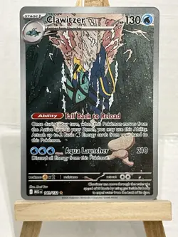2025 Near Mint Pokemon Clawitzer 141/132 IR Mega Evolution NM Illustration Rare - Image 1