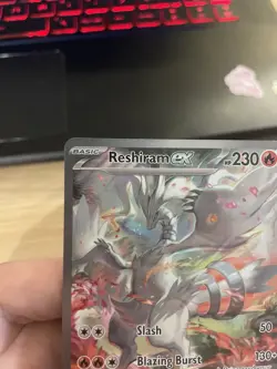 2025 POKEMON WHITE FLARE #166/086 RESHIRAM EX SPECIAL ILLUSTRATION RARE - Image 4