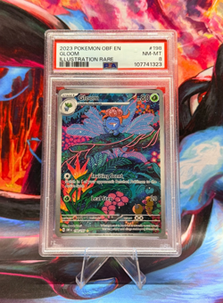 Pokemon TCG Gloom 198/197 SV03: Obsidian Flames Holo - PSA 8 NM-MT - Image 1