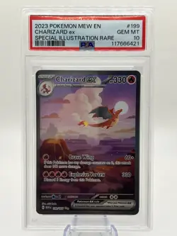 Charizard EX 199/165 Special Illustration Rare 2023 Pokemon EN PSA 10 GEM MT - Image 1
