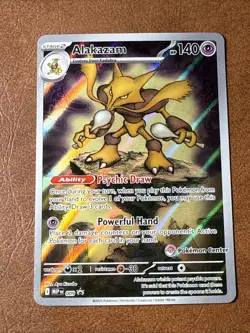 Alakazam 009 Mega Evolutions Black Star Promo Pokemon Center stamp NM🔥🔥 - Image 5