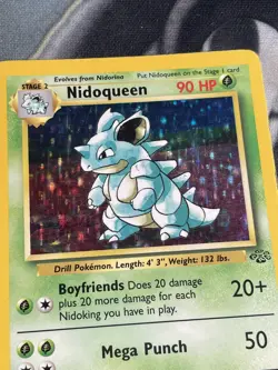 Pokemon TCG Nidoqueen 7/64 Jungle Set Holo Rare Unlimited WOTC Vintage - Image 4