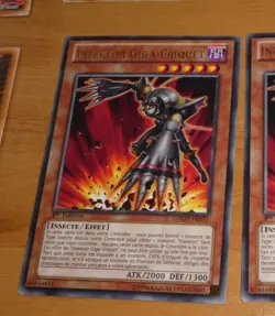 TCG Yu-Gi-Oh RARE CARD CARTE INZEKTOR GIGA-CRIQUET GAOV-FR031 1ERE ED FR NM - Image 1