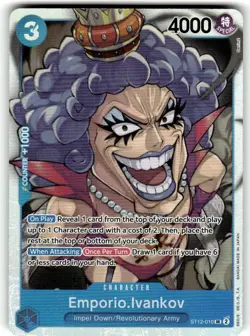One Piece Emporio.Ivankov (ST12-010/20) Starter Deck 12 Zoro and Sanji NM FOIL - Image 1