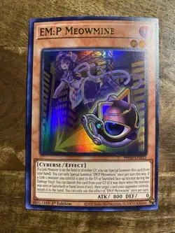 Yu-Gi-Oh! EM:P Meowmine PHNI-EN032 - 1st Edition - Ultra Rare - Near Mint! - Image 1