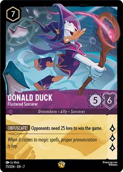 Donald Duck - Flustered Sorcerer - Archazia’s Island #73 - Disney Lorcana - NM - Image 1