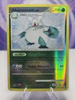 Abomasnow Mysterious Treasures 19/123 Reverse Holo Rare Pokemon Card LP - Image 1