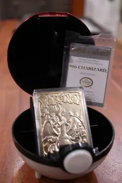 Burger King Pokemon 23K Gold-Plated CHARIZARD Trading Card (1999) w/ CERTIFICATE - Image 2