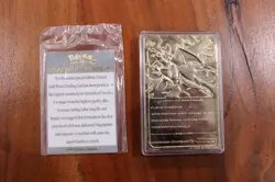 Burger King Pokemon 23K Gold-Plated CHARIZARD Trading Card (1999) w/ CERTIFICATE - Image 5