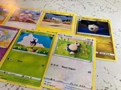 LOT OF 9 POKEMON CARDS - FIBER ART KNIT CROCHET ILLUS. ASOKO ITO NON HOLOS - Image 2
