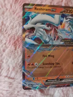 2025 Pokemon TCG Reshiram ex 030/159 Journey Together Stamped Promo Card - Image 2