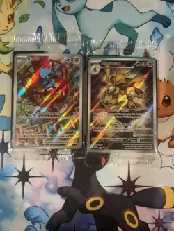 Pokemon Center Stamped Mega Evolution Promo Card Set Riolu and Alakazam - Image 1