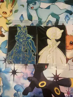 Pokemon Center Stamped Mega Evolution Promo Card Set Riolu and Alakazam - Image 2