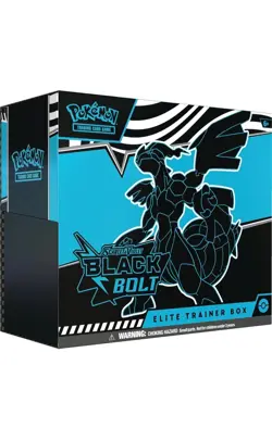 Pokemon Trading Card Games Scarlet & Violet 10.5 Black Bolt Elite Trainer Box - Image 1