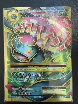 M Venusaur EX 100/108 Full Art Ultra Rare Holo Card XY Evolutions - Image 1