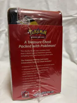 Pokemon Celebrations Collector Chest Kit Foil Promo Cards Booster Packs - Image 3