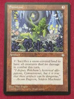 Magic The Gathering ICE AGE SUNSTONE artifact card MTG - Image 1