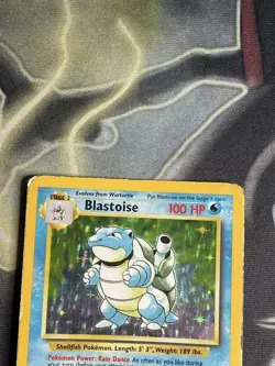 Pokemon TCG Blastoise Holo Card Base Set 2/102 Unlimited Played - Image 3