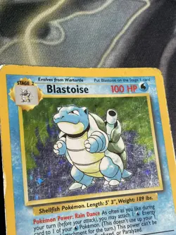 Pokemon TCG Blastoise Holo Card Base Set 2/102 Unlimited Played - Image 4