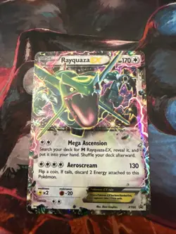 Pokemon TCG Rayquaza EX Holo Rare Black Star Promo Card XY66 - Image 1