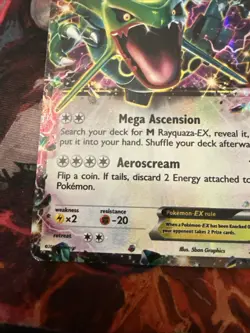 Pokemon TCG Rayquaza EX Holo Rare Black Star Promo Card XY66 - Image 5