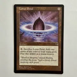 Lotus Petal – Tempest (1997) – LP – MTG Artifact – Vintage Magic Card - Copy 3 - Image 1