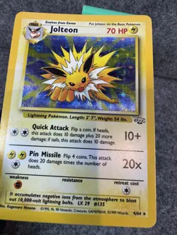 Pokemon TCG Jolteon Jungle Set Holo Rare Card 4/64 - Image 2