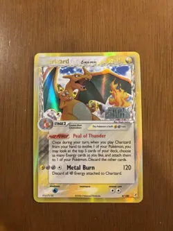 Pokemon Charizard EX Crystal Guardians Delta Species Holo Rare Card 4/100 - Image 1
