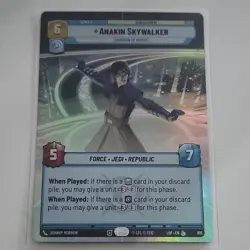Star Wars Unlimited Anakin Skywalker Unit Card FFG 810 Holo English - Image 1