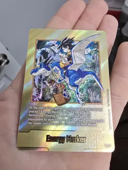 Bandai Dragon Ball Super Son Goku Energy Marker Gold Holo Card E-86 - Image 3