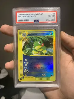 Politoed Skyridge 25/144 Reverse Holo Pokemon PSA 8 2003 Mark On Slab Not Card - Image 1