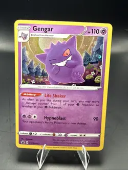 Pokemon TCG: Sword & Shield Gengar SWSH052 Black Star Promo Card LP - Image 2