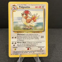 Pidgeotto 22/102 Base Set Rare Non Holo Vintage WOTC Pokemon TCG Card - Image 1
