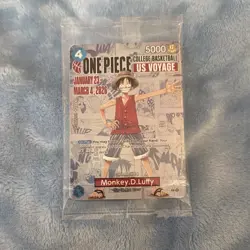 Bandai Namco ONE PIECE CARD GAME US VOYAGE Monkey D. Luffy English Card College - Image 1