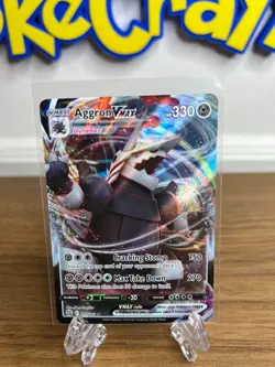 Aggron VMAX 097/172 Brilliant Stars Ultra Rare Holo Pokemon TCG Card NM - Image 2