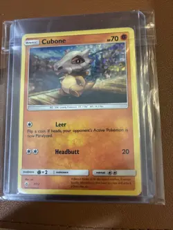 Cubone 7/12 McDonald’s Exclusive Confetti Holo 2018 Promo Card Pokemon TCG - Image 1