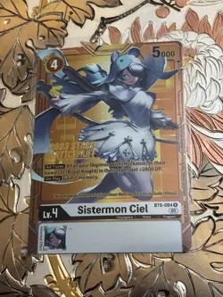 Digimon Card Game Sistermon Ciel 2023 Store Participant Promo BT6-084 R - Image 1
