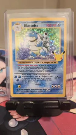 Blastoise 2/102 Holo Celebrations Classic Collection Pokemon Card - Image 1