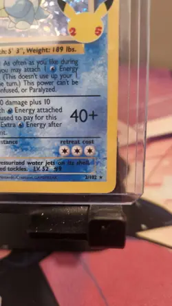 Blastoise 2/102 Holo Celebrations Classic Collection Pokemon Card - Image 3